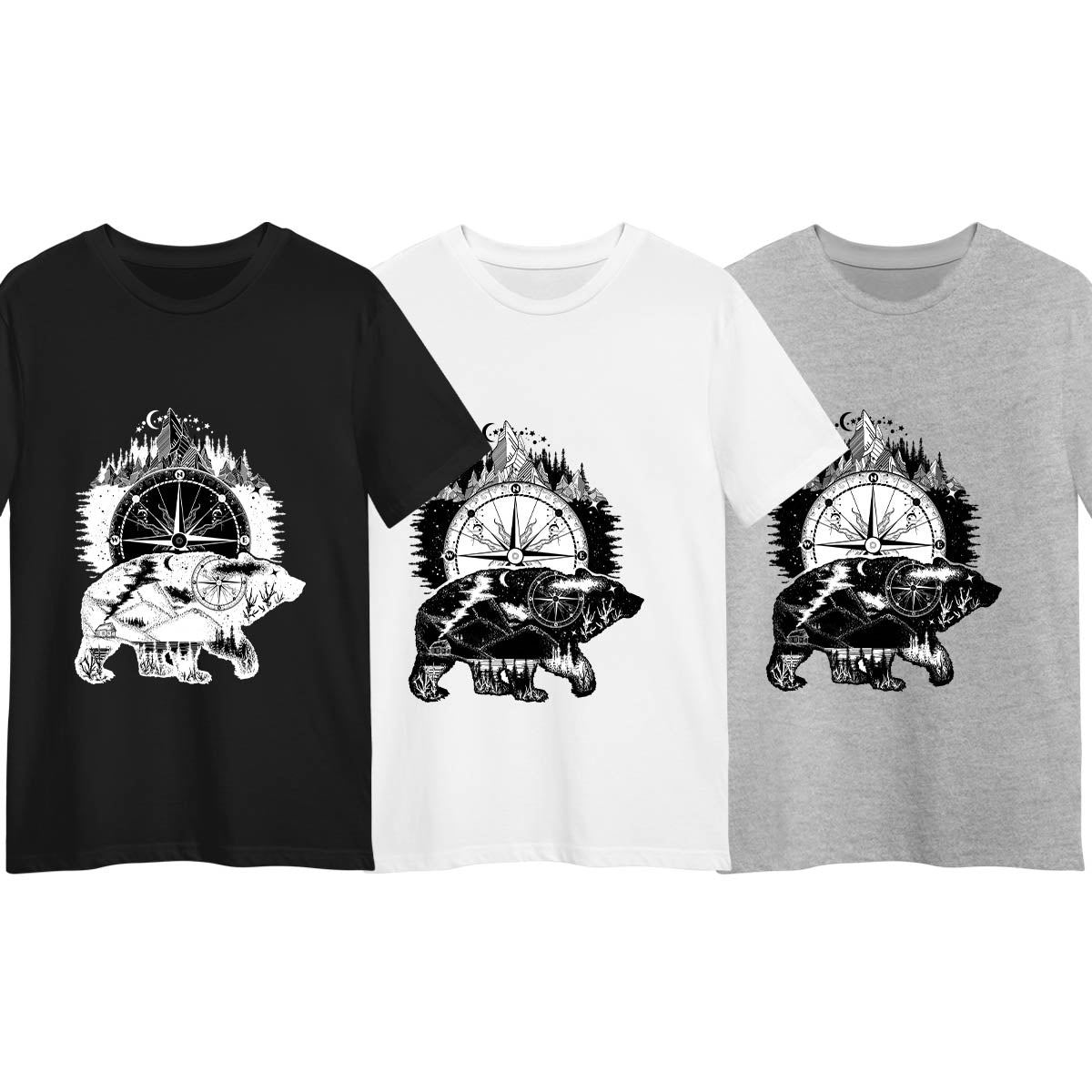 Abstract Polar Bear T-Shirt