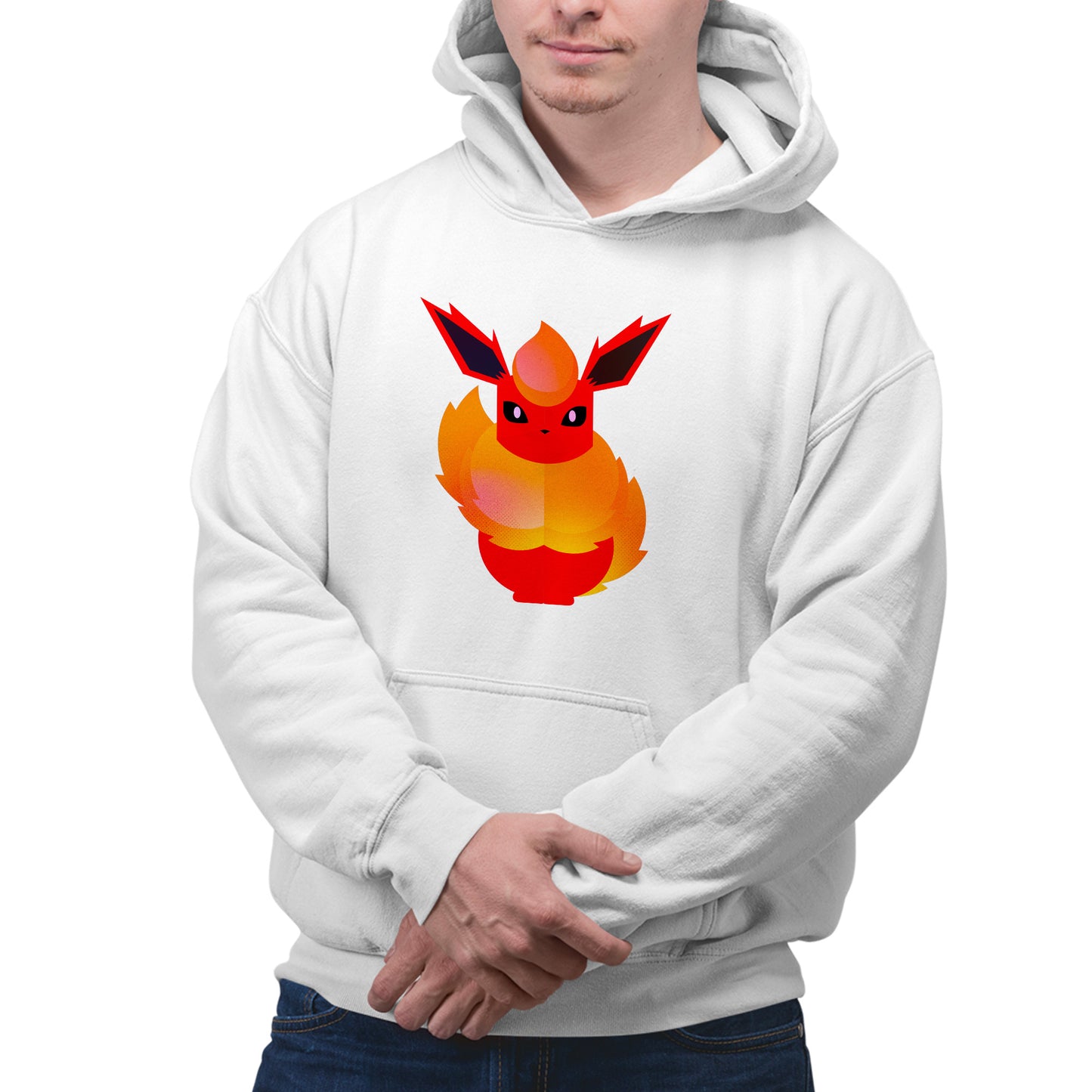 Flareon Pokemon Stylised Hoodie