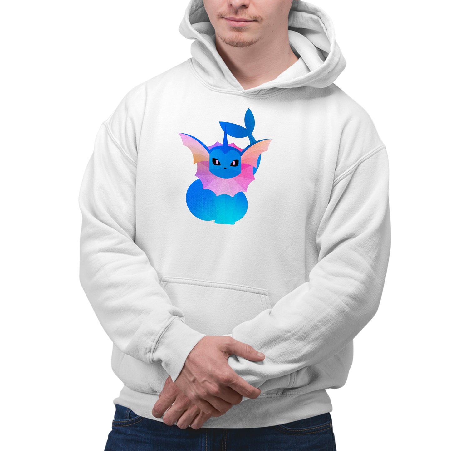 Vaporeon Pokemon Stylised Hoodie