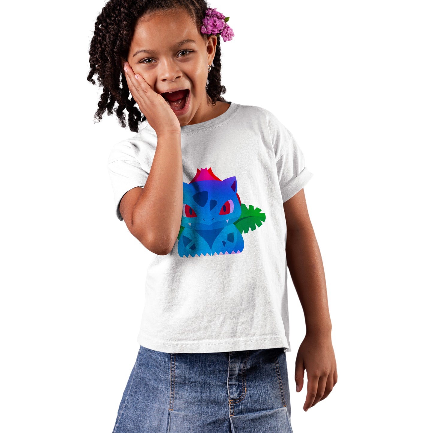 Kids Ivysaur Pokemon Stylised T-shirt