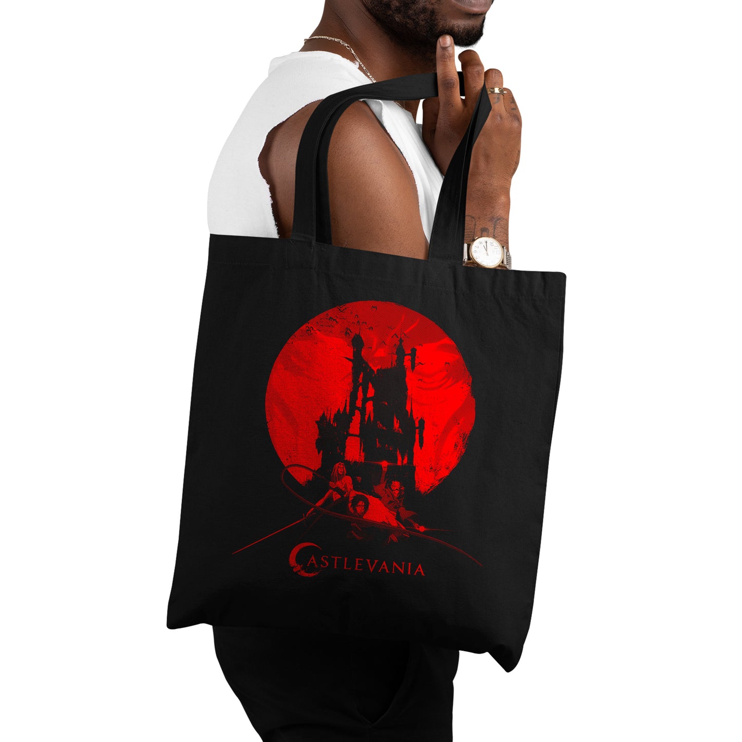 Castlevania Dracula's Castle Tote Bag