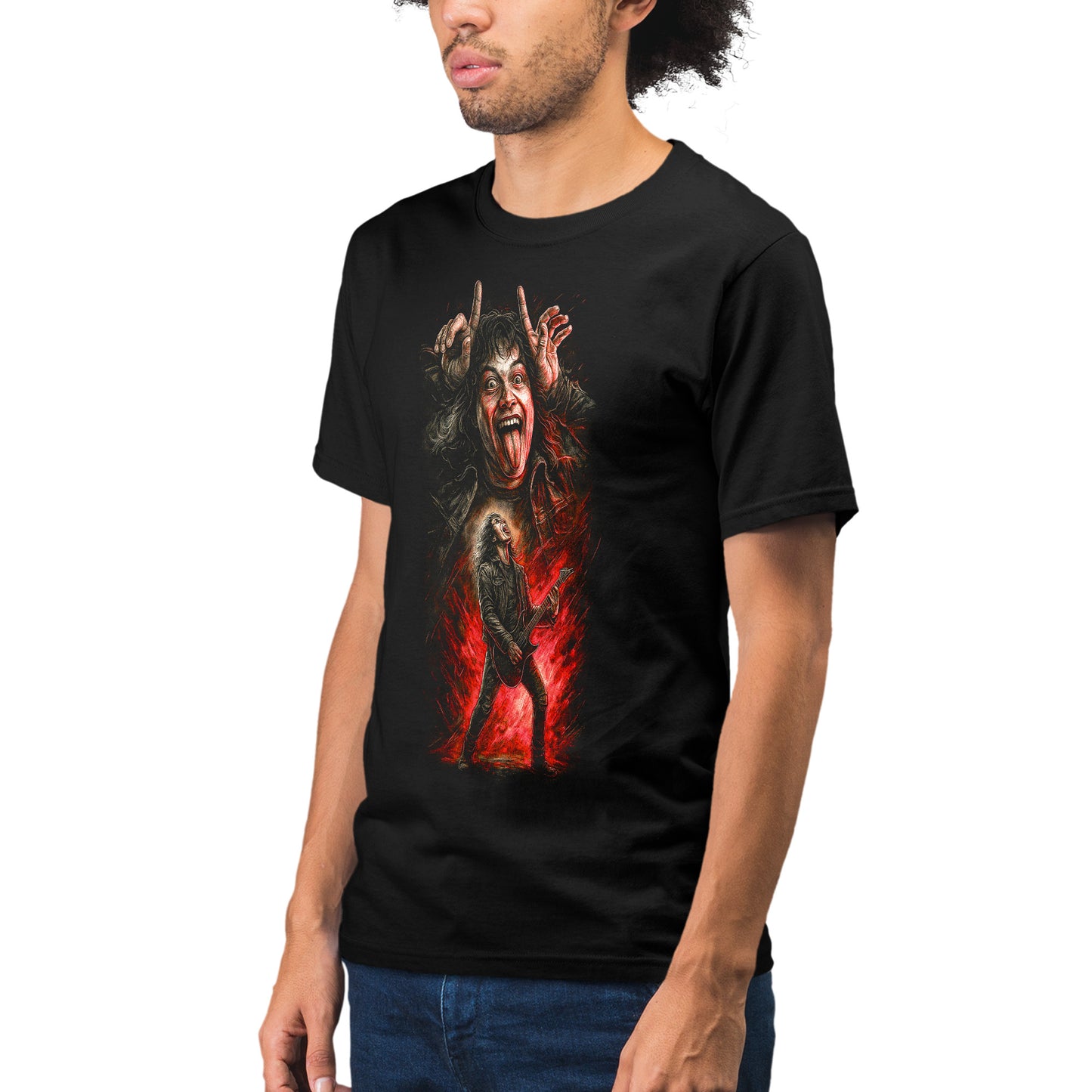 Eddie Rock Out Stranger Things Unisex T-shirt
