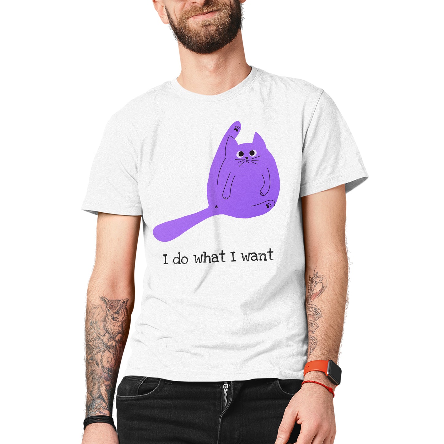 I Do What I Want Funny Cat Unisex T-shirt