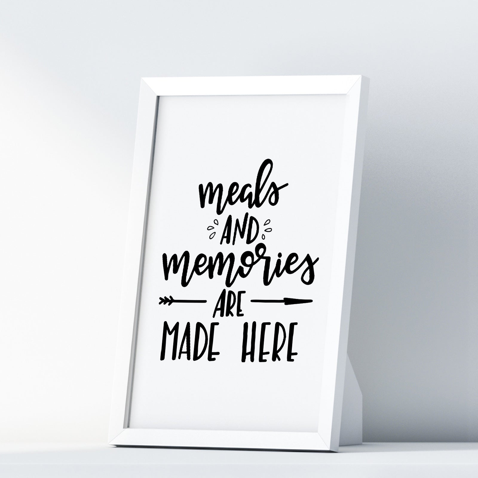 Meals And Memories Are Made Here A4 A3+A2 Posters Wall Art Home - Kuzi Tees