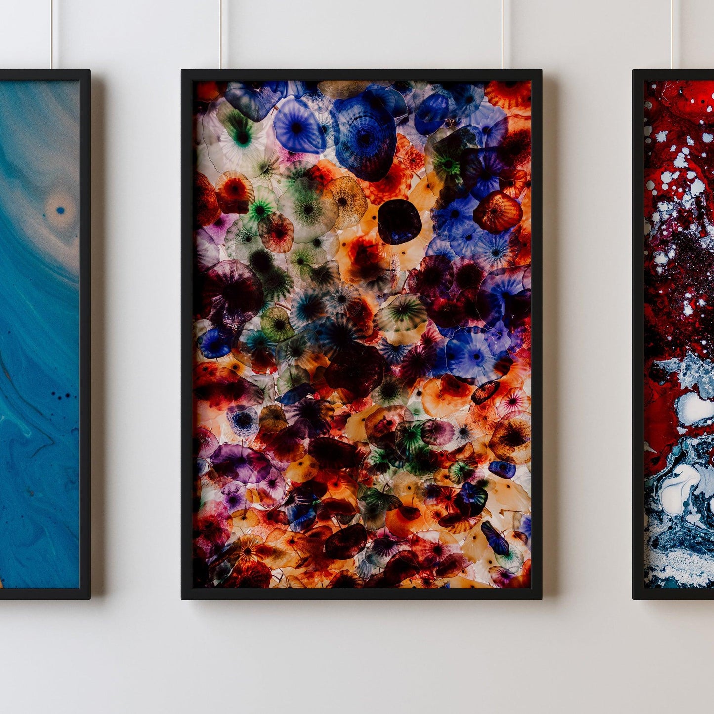 Fluid Art Jellyfish Print 06 - Kuzi Tees