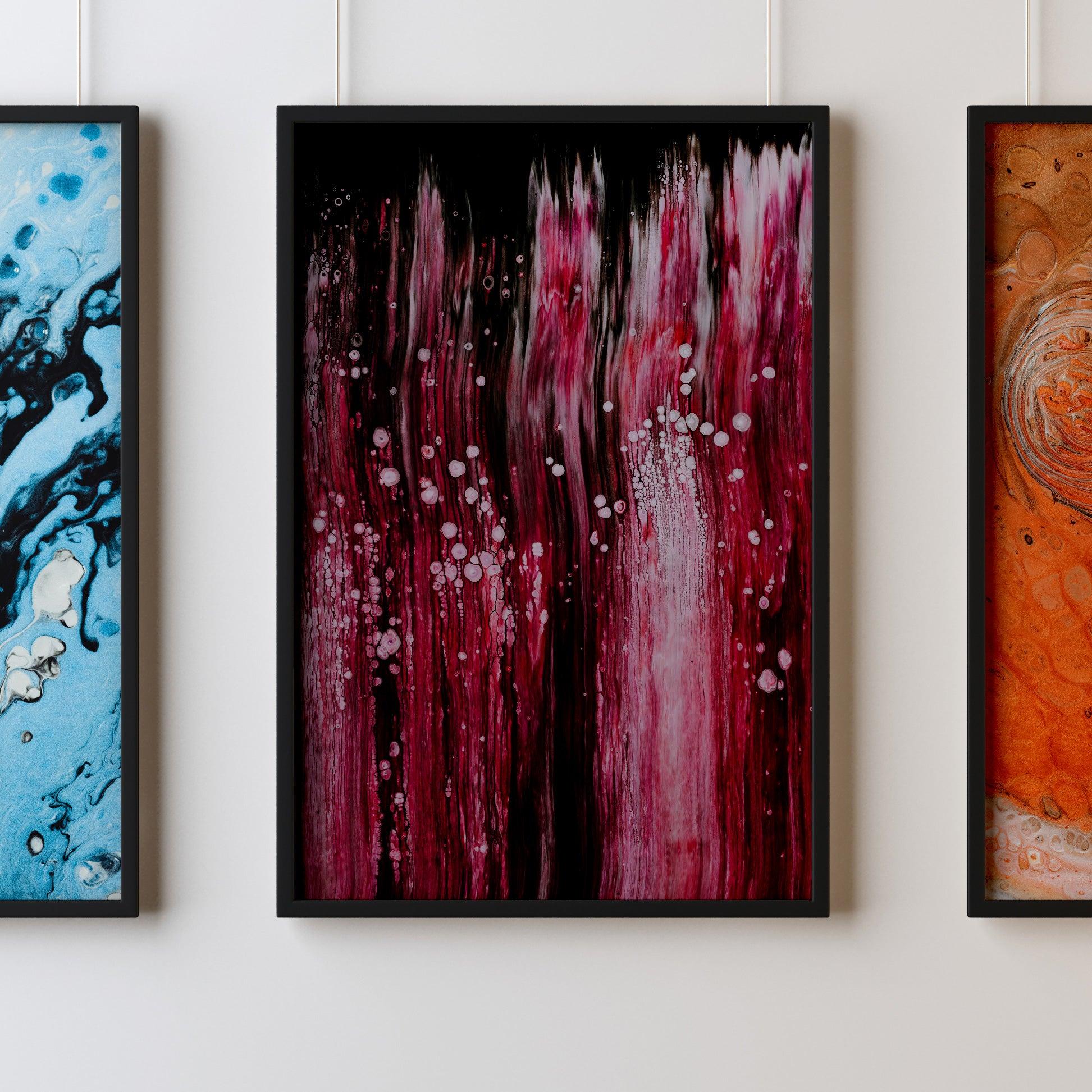Fluid Art Elastic blood drop Print 10 - Kuzi Tees