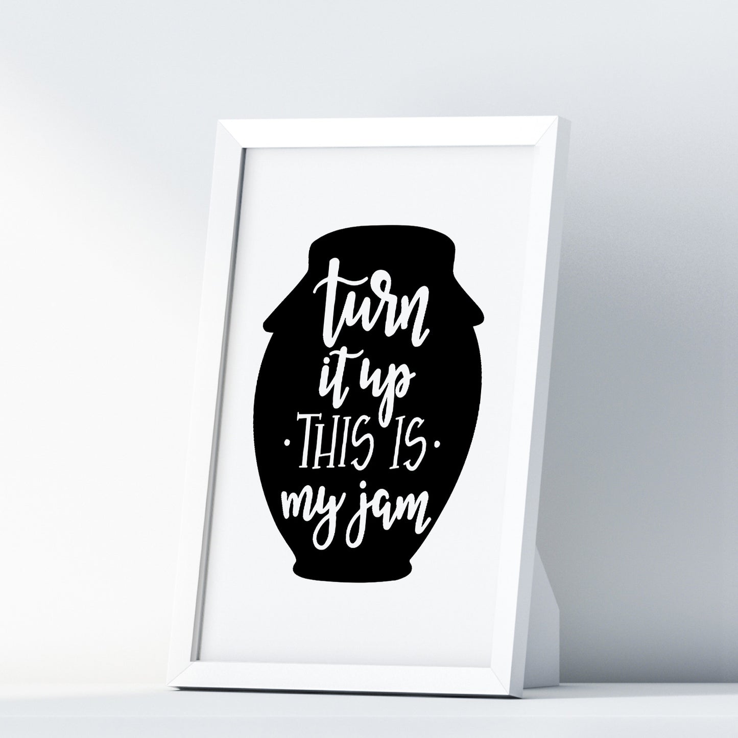 Turn It Up This Is My Jam A4 A3+A2 Posters Wall Art Home - Kuzi Tees