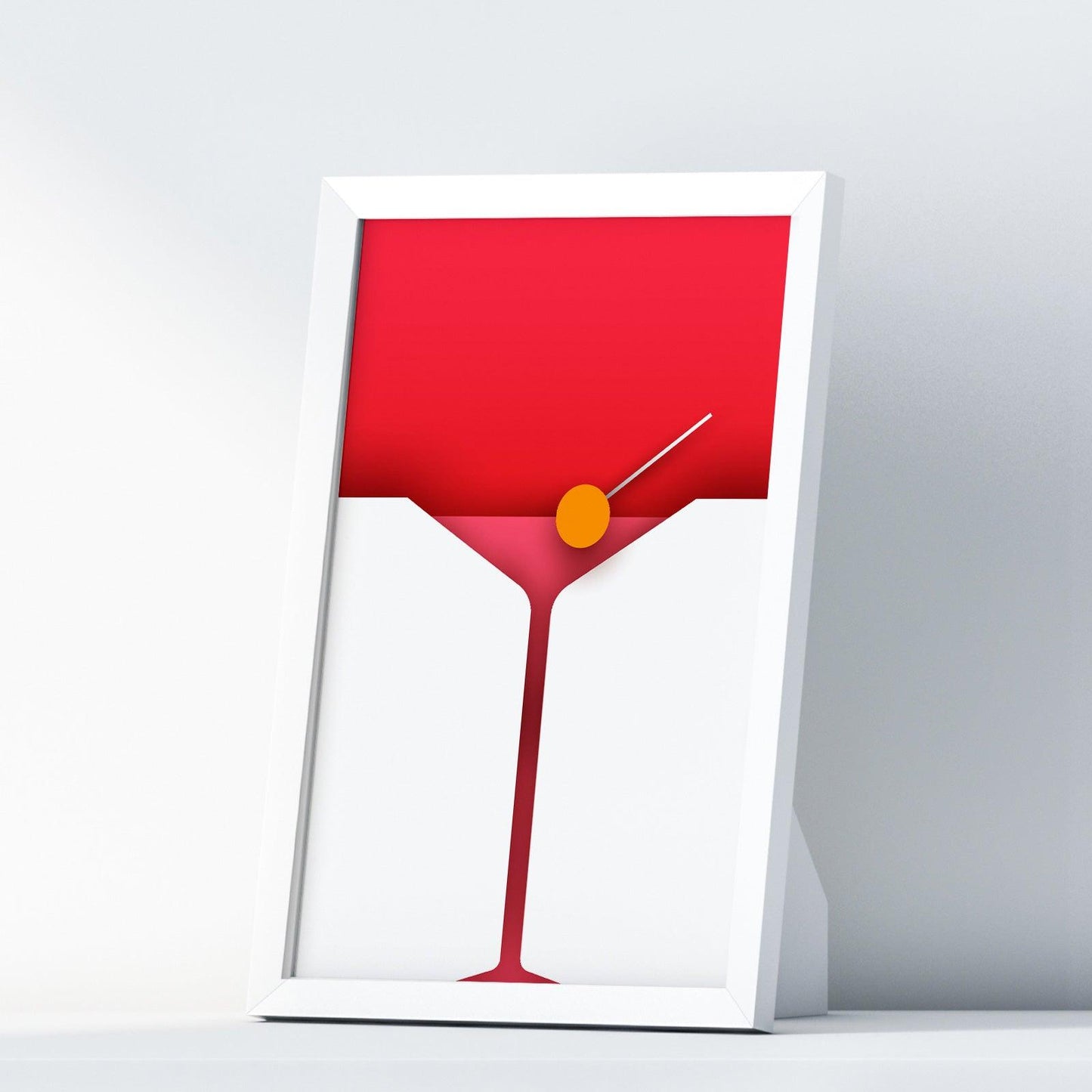 Cocktails Four Kitchen Wall Art Prints Dining Room Home Décor Poster Minimalistic Paper Cut Art - Kuzi Tees