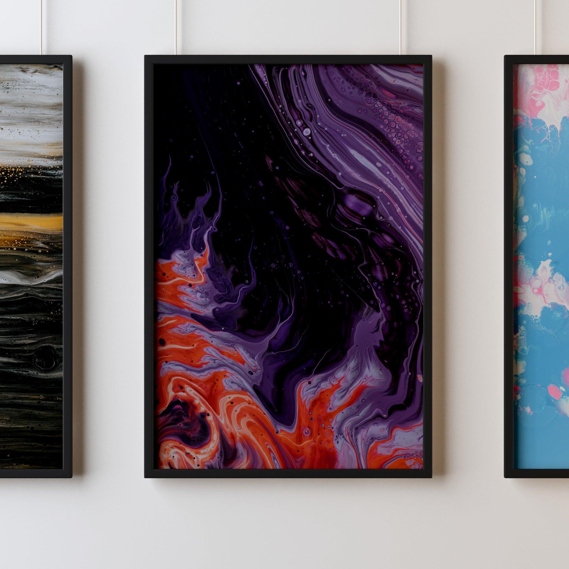 Fluid Art Magic mixture Print 17 - Kuzi Tees
