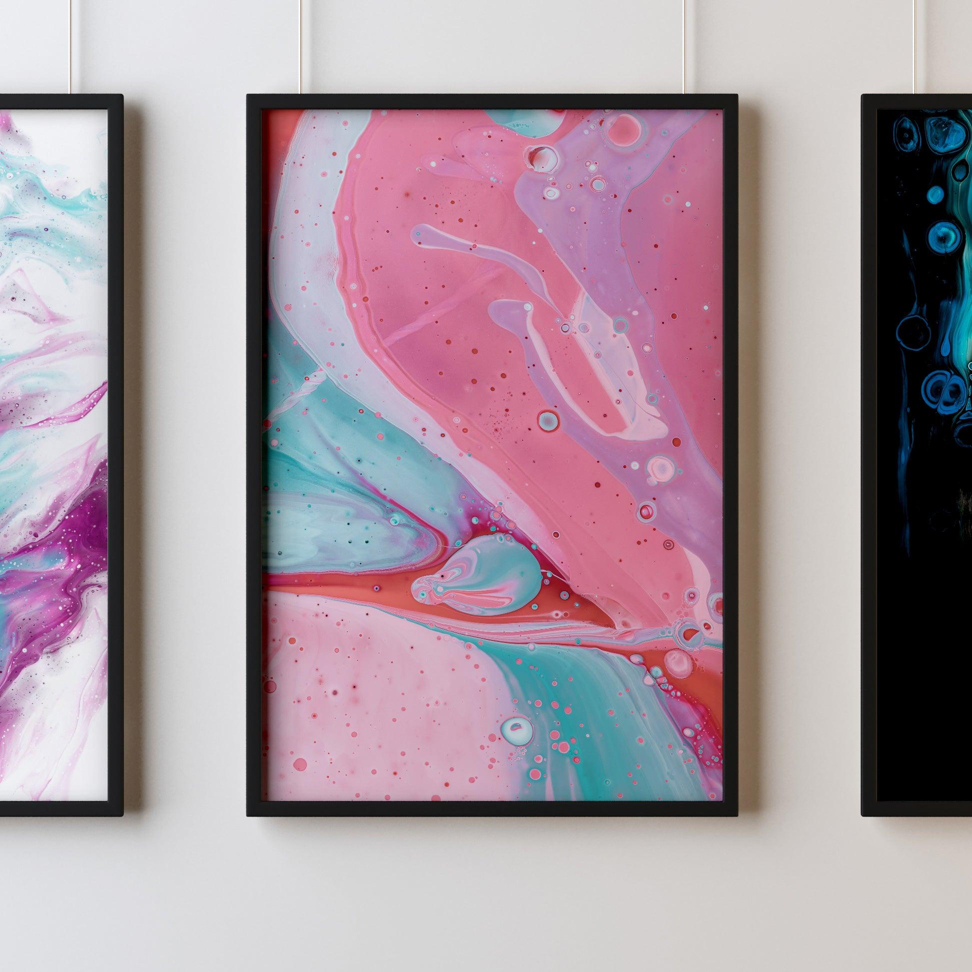 Fluid Art Grapefruit micro mix Print 21 - Kuzi Tees