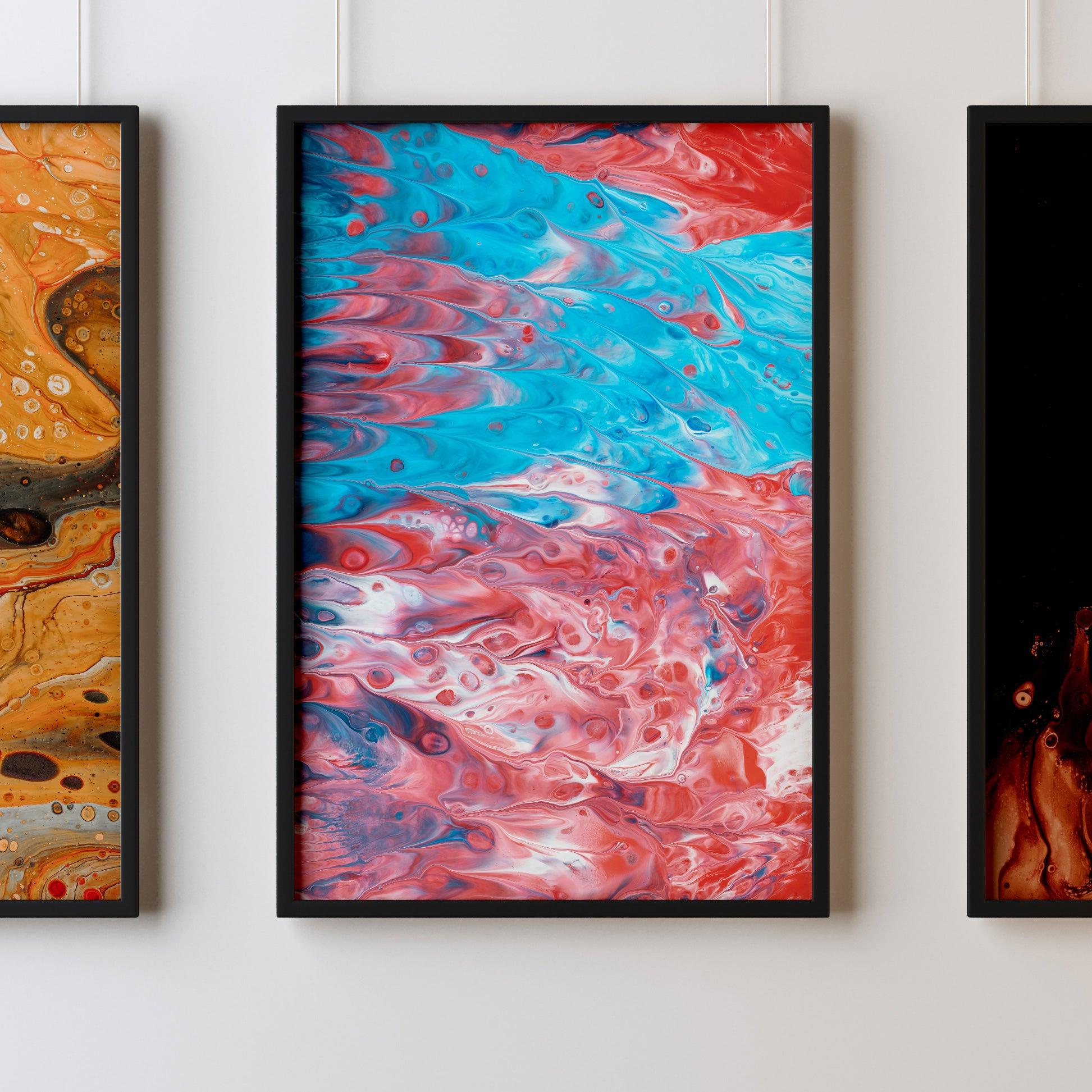 Fluid Art Instinctive reflection Print 28 - Kuzi Tees