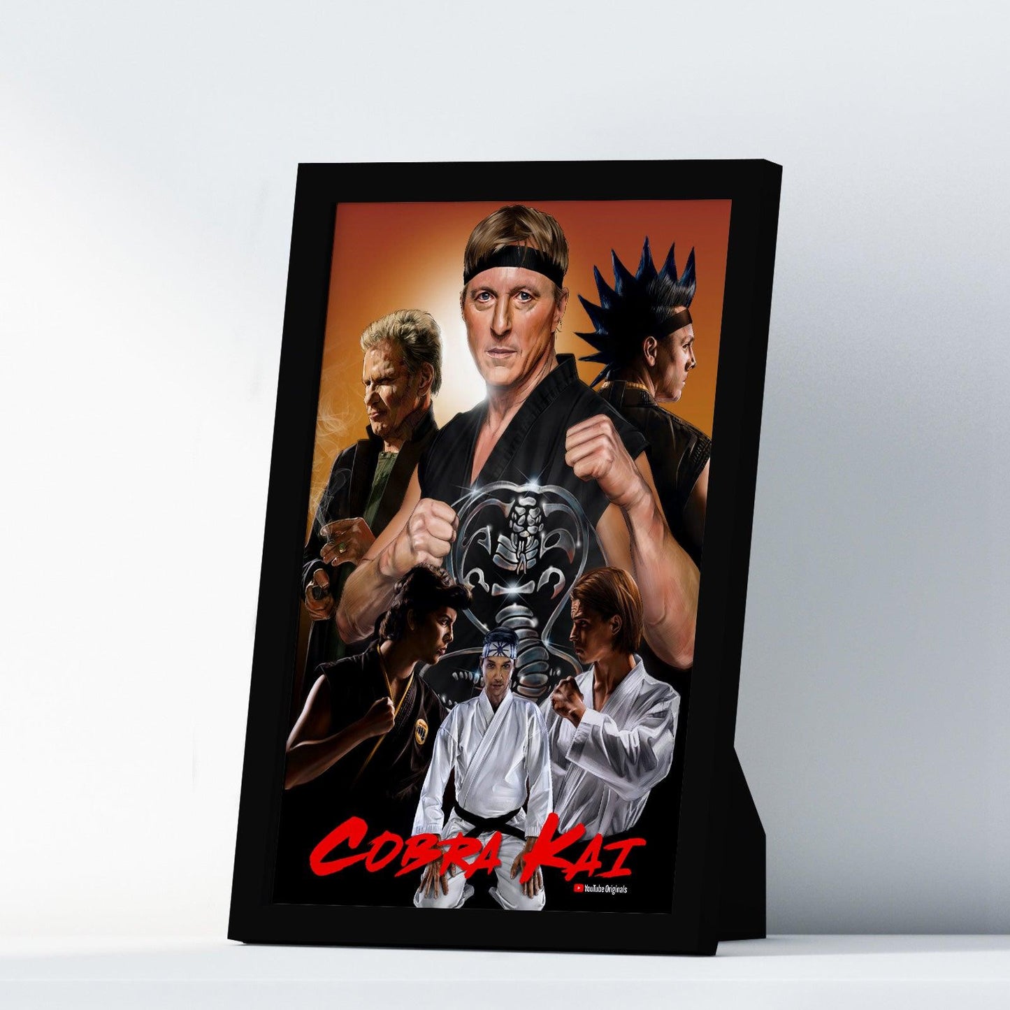 Cobra Kai 2018 Five Cobra Kai Karate Kid Posters Big Print Art Frame TV Saga Little Dragons A2 A3 - Kuzi Tees