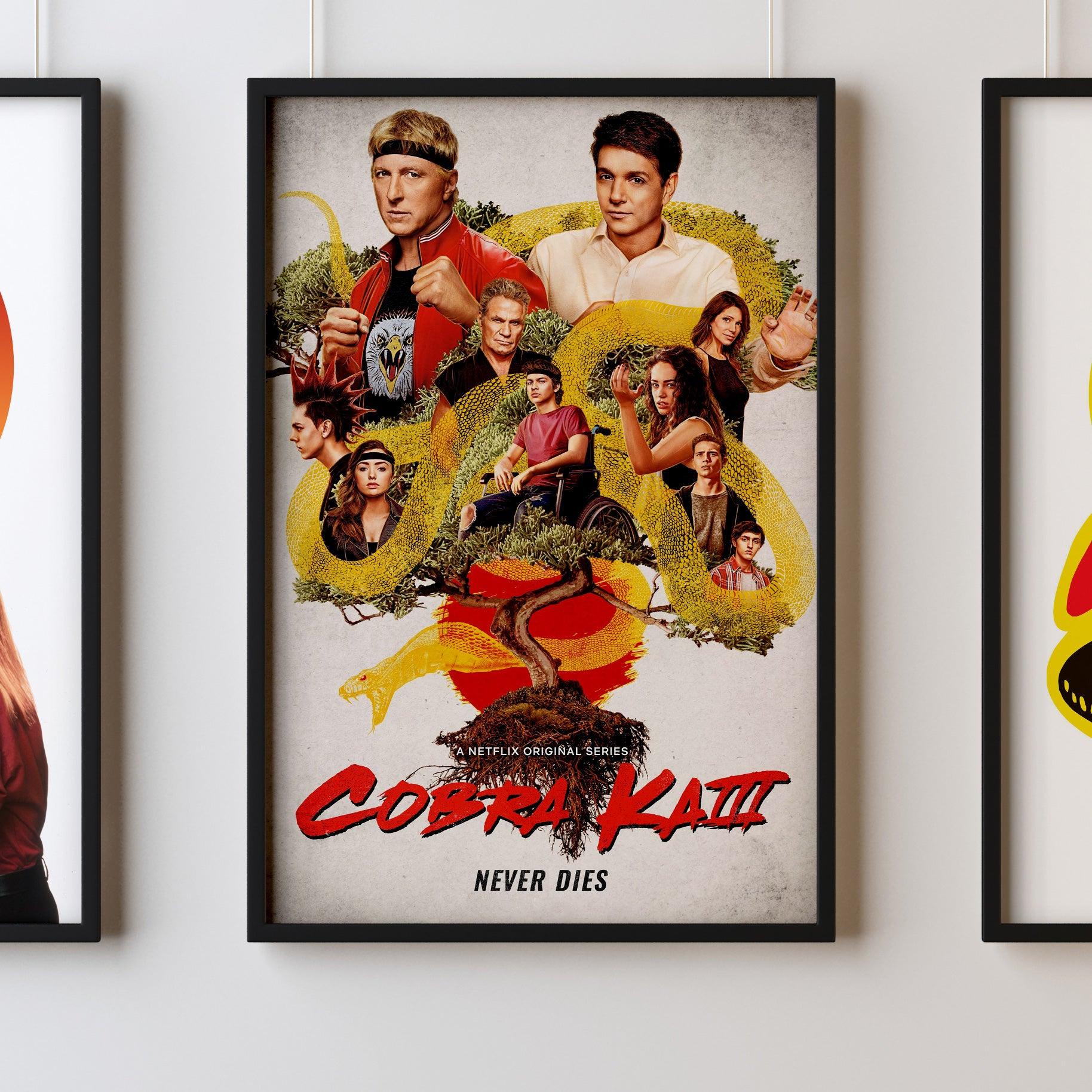 Cobra Kai 2018 One Cobra Kai Karate Kid Posters Big Print Art Frame TV Saga Little Dragons A2 A3 - Kuzi Tees