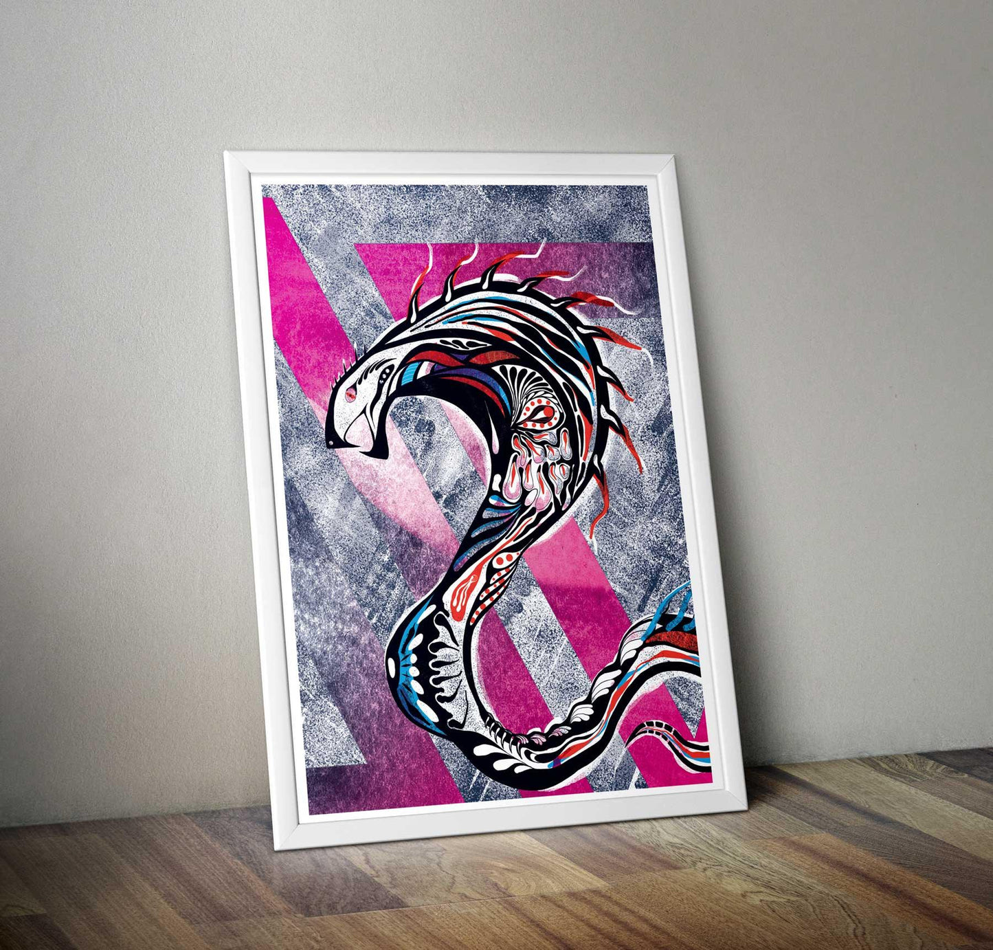 Cobra Kai Canvas Print Digital Unique Original A2 Wall Art Modern Decors Kitchen - Kuzi Tees