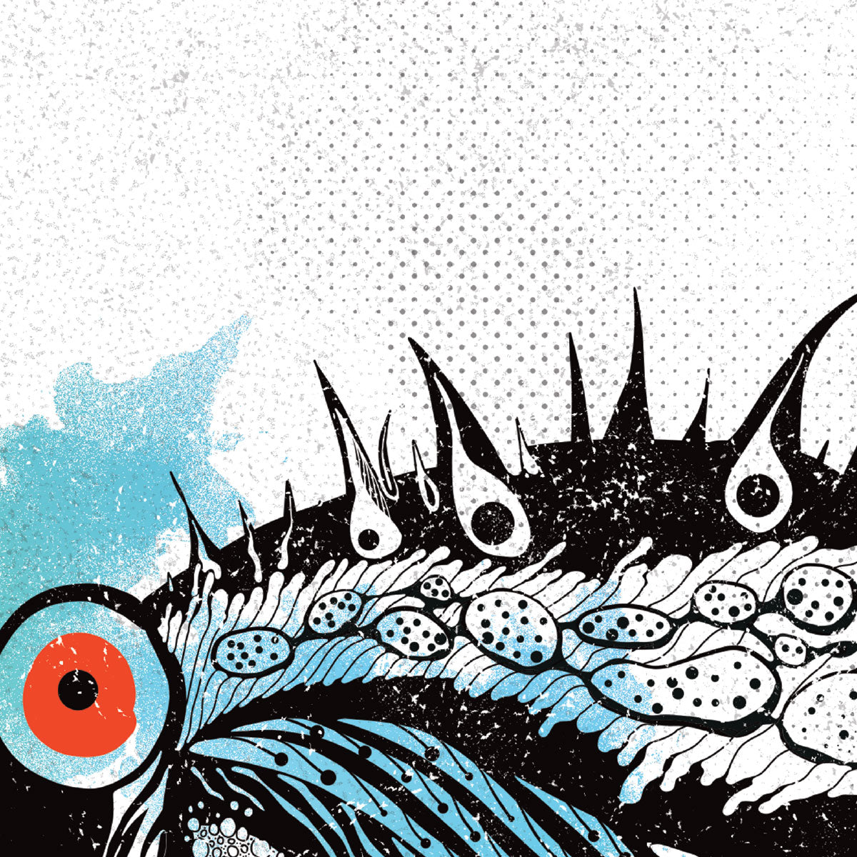 Puff Fish Canvas Print Digital Unique Original A2 Wall Art Modern Decors Kitchen - Kuzi Tees