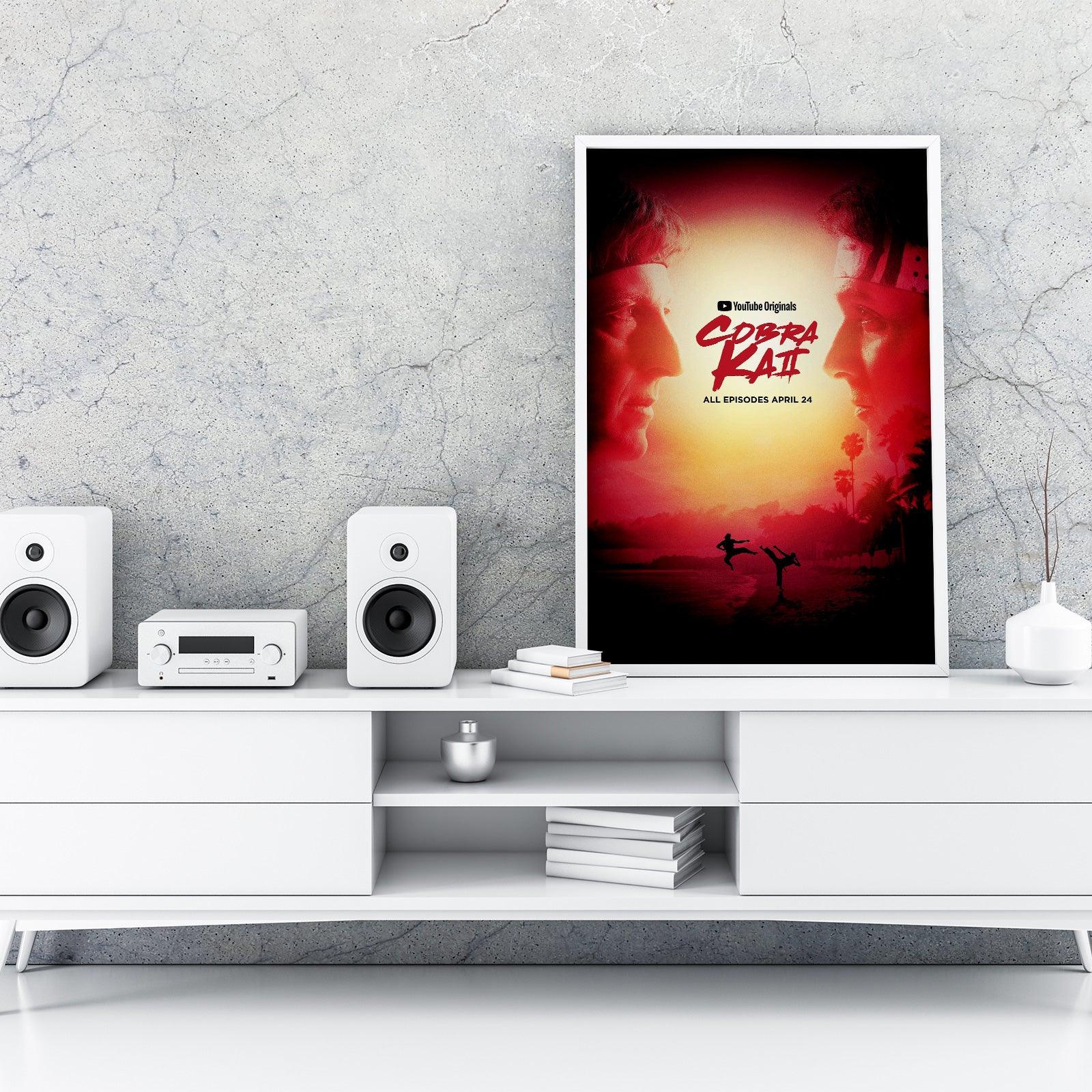 Cobra Kai 2018 Four Cobra Kai Karate Kid Posters Big Print Art Frame TV Saga Little Dragons A2 A3 - Kuzi Tees