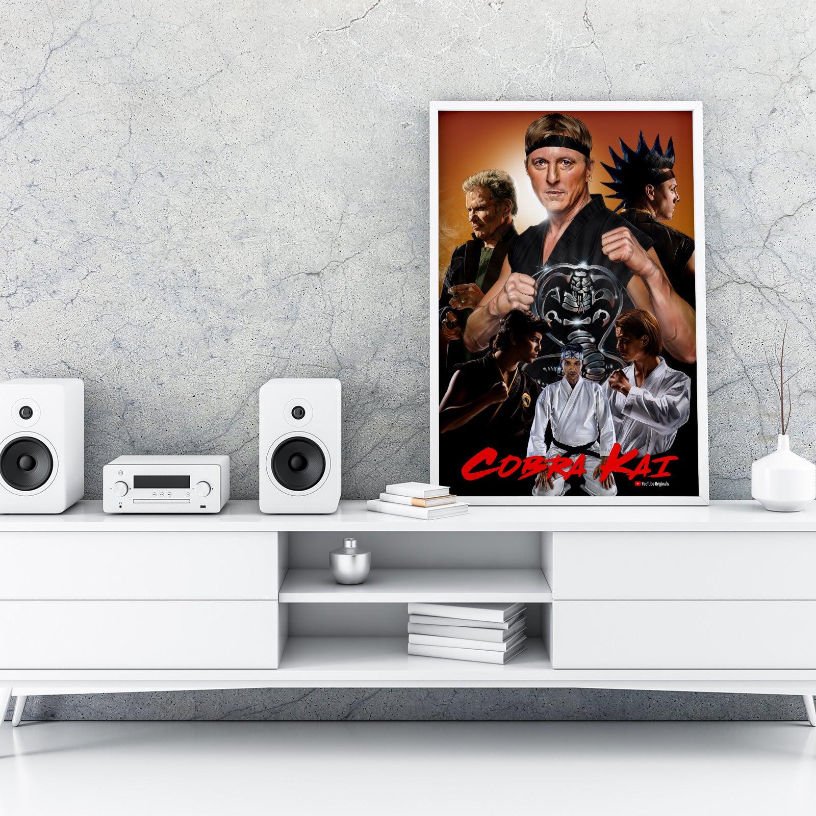 Cobra Kai 2018 Five Cobra Kai Karate Kid Posters Big Print Art Frame TV Saga Little Dragons A2 A3 - Kuzi Tees