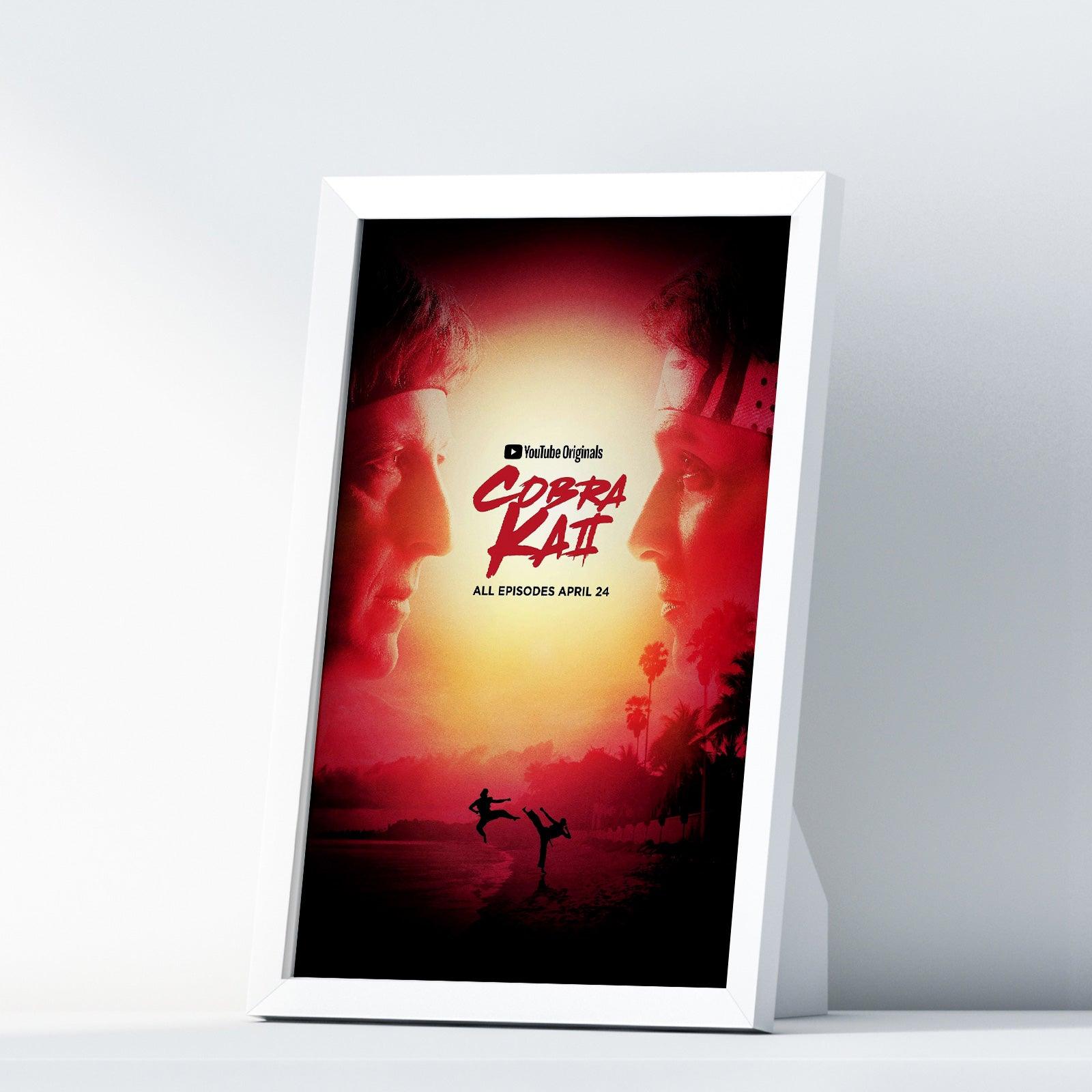 Cobra Kai 2018 Four Cobra Kai Karate Kid Posters Big Print Art Frame TV Saga Little Dragons A2 A3 - Kuzi Tees