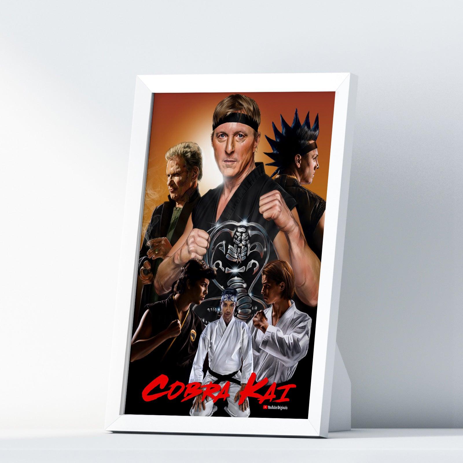 Cobra Kai 2018 Five Cobra Kai Karate Kid Posters Big Print Art Frame TV Saga Little Dragons A2 A3 - Kuzi Tees
