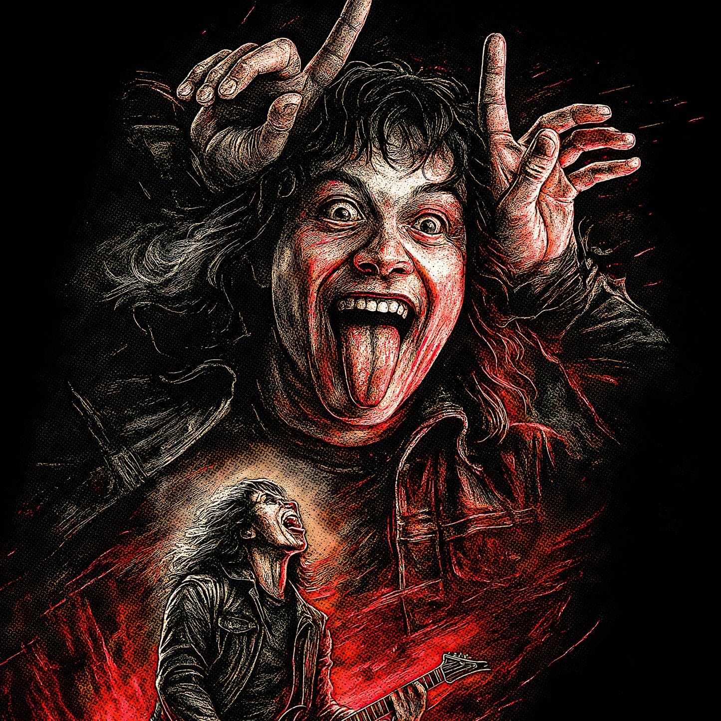 Eddie Rock Out Stranger Things Sweatshirt