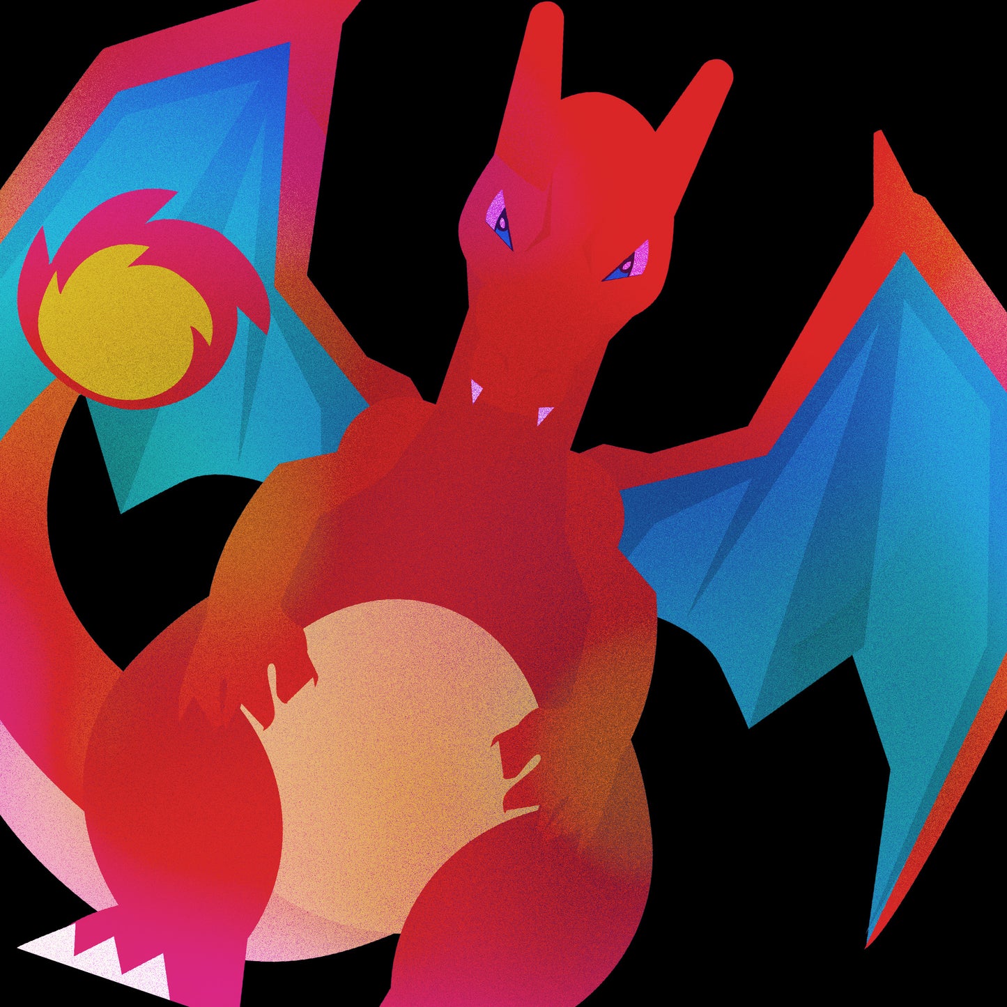 Charizard Pokemon Stylised Unisex T-shirt