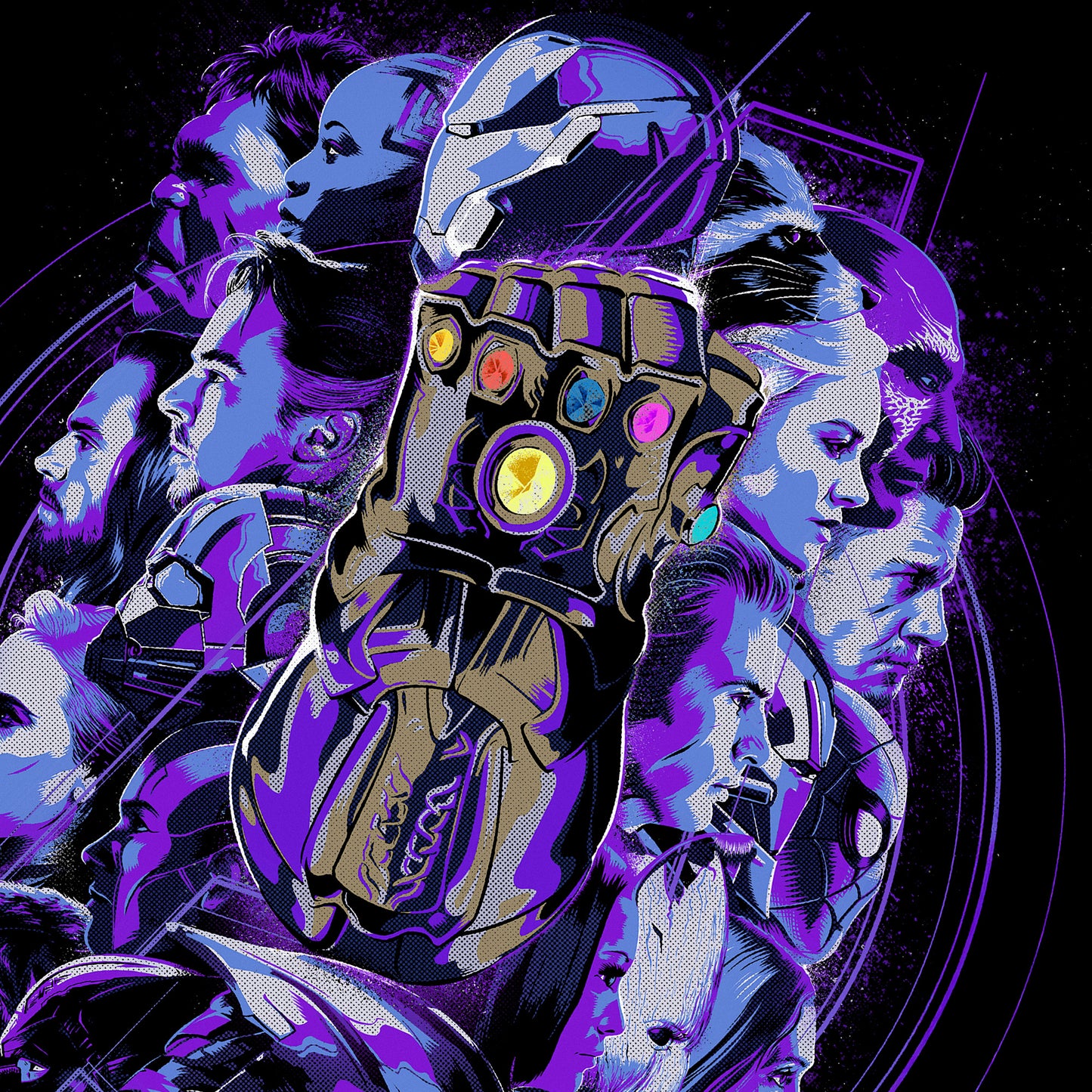 Kids Avengers Endgame Infinity Glove T-shirt