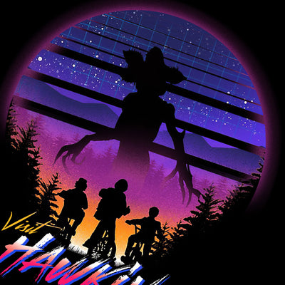 Kids Stranger things Visit Hawkins T-Shirt