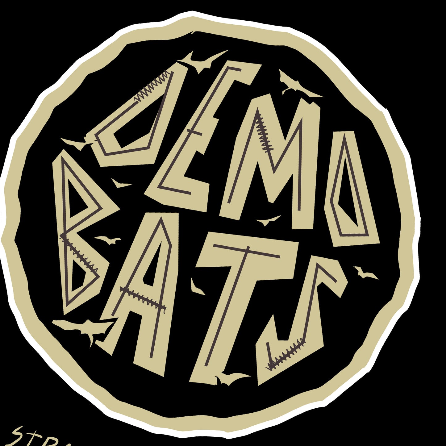 Demo Bats Stranger Things Unisex T-shirt