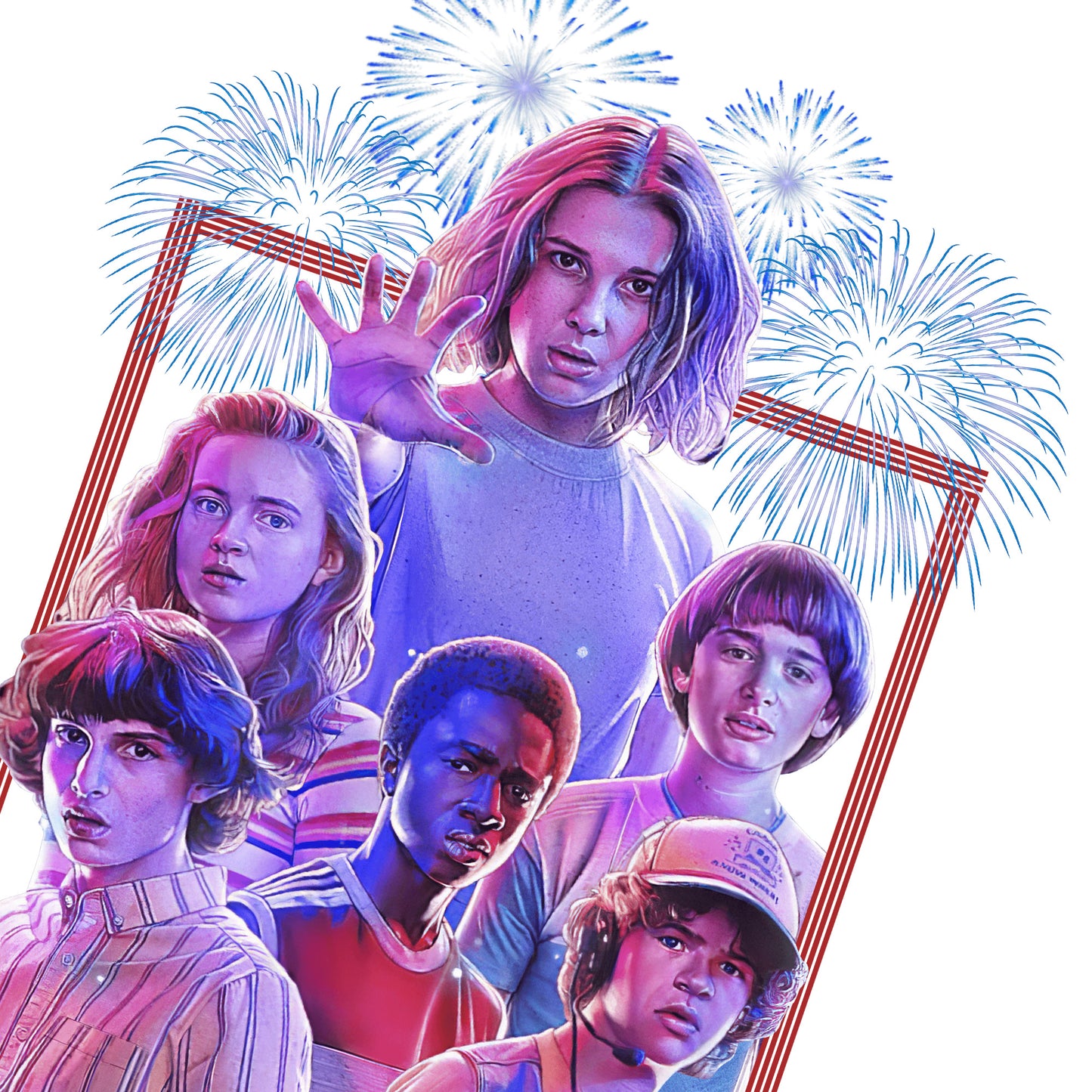 Kids Stranger things 90s movie t-shirt