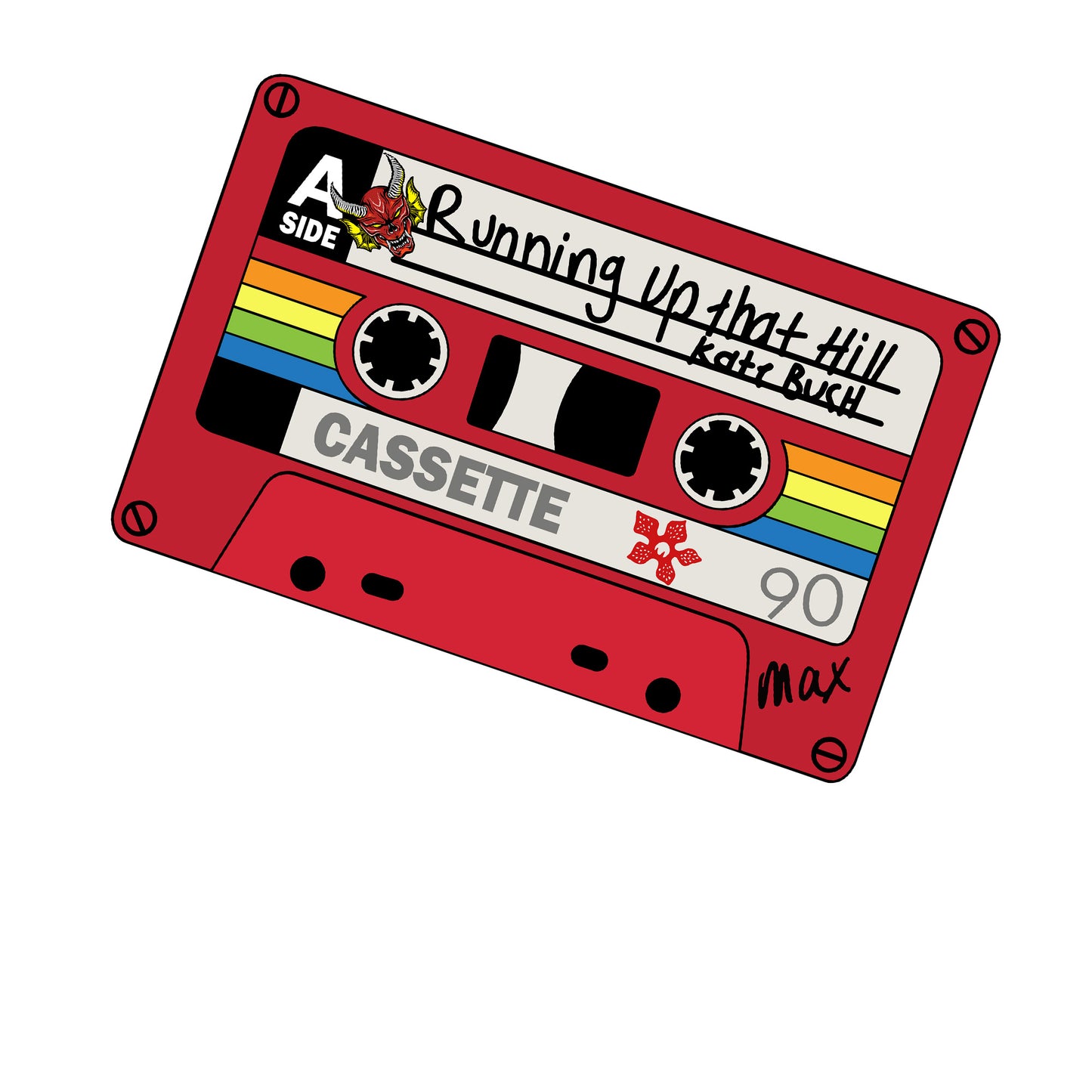 Max's Cassette Running Up That Hill Kate Bush Stranger Things Unisex T-shirt