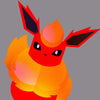 Kids Flareon Pokemon Stylised T-shirt