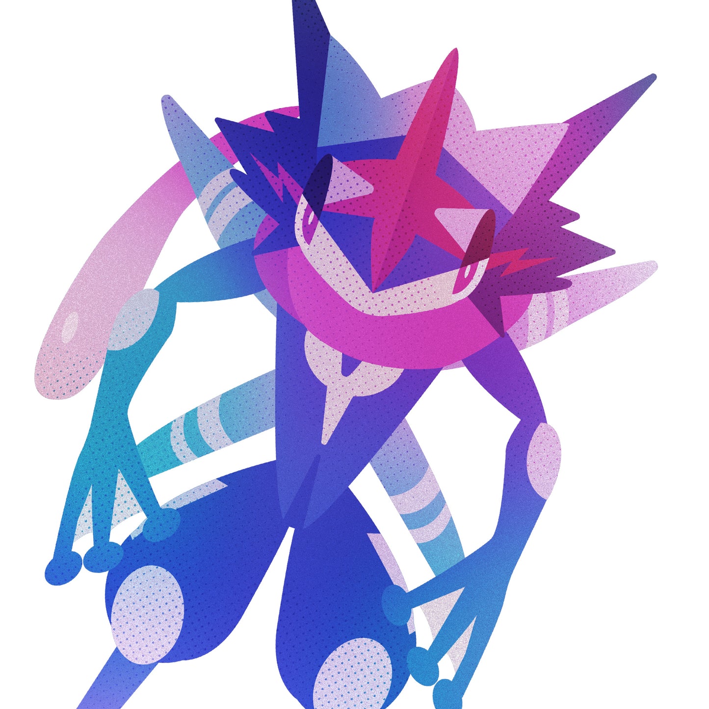 Greninja Pokemon Stylised Vest