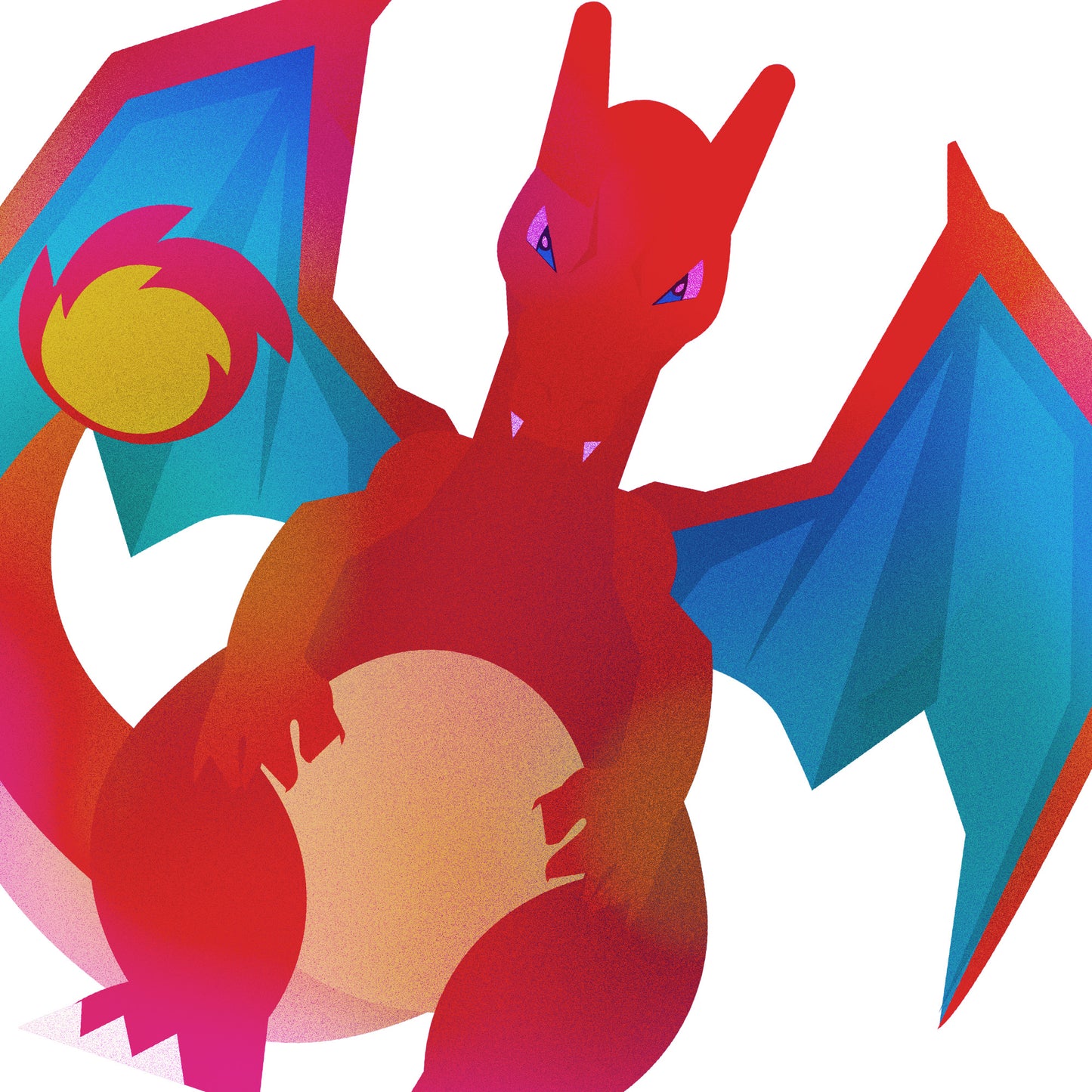 Kids Charizard Pokemon Stylised T-shirt