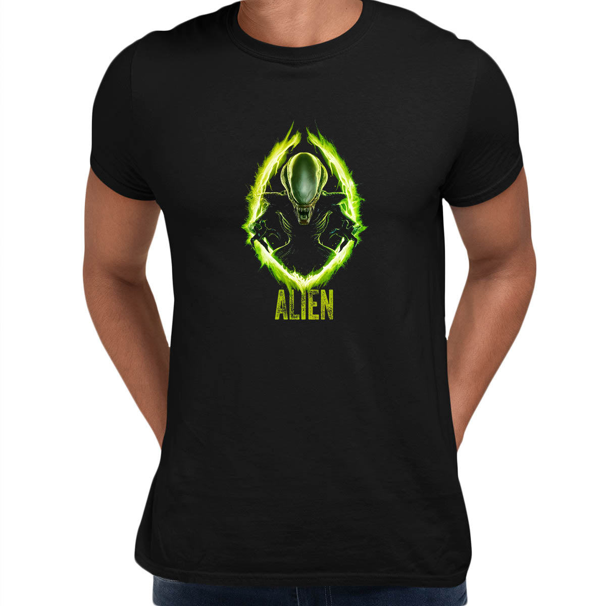 Galactic Invasion Tee: Alien Romulus Edition Black T-shirt