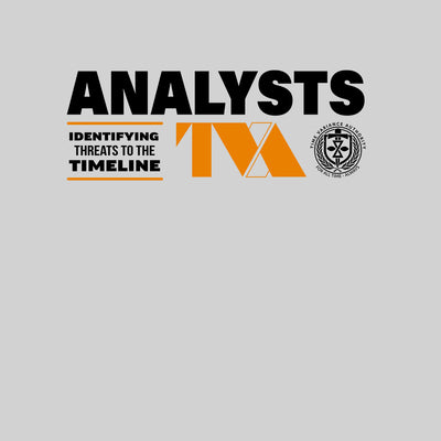 Loki 2 Analysts Mobius Black T shirt Identifying Threads to the timeline  TVA