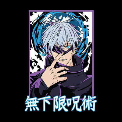 Anime Satoru Gojo Jujutsu Kaisen Black t-shirt