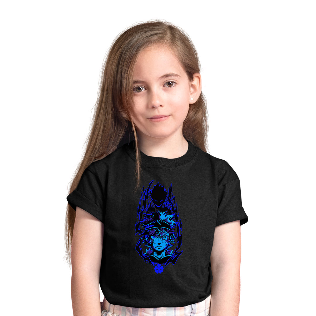 Black Clover Asta Japanese Anime Manga  Black T-shirt for Kids