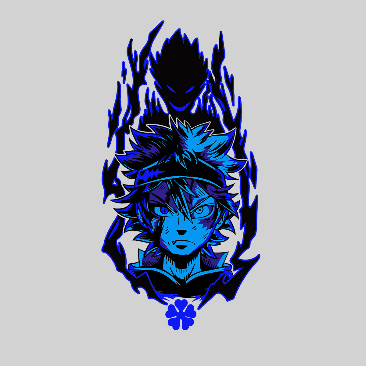 Black Clover T-shirt Asta Japanese Manga 