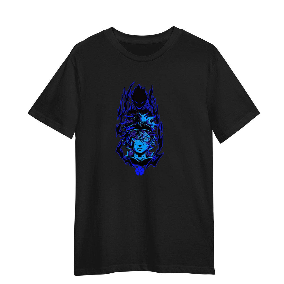 Black Clover Black T-shirt Asta Japanese Manga 