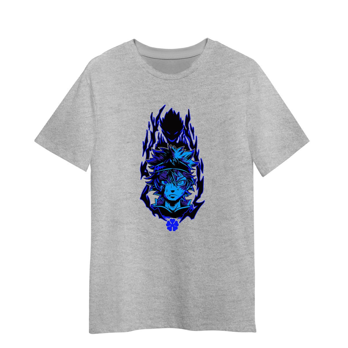 Black Clover Gray T-shirt Asta Japanese Manga 
