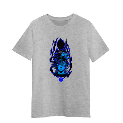 Black Clover Gray T-shirt Asta Japanese Manga 