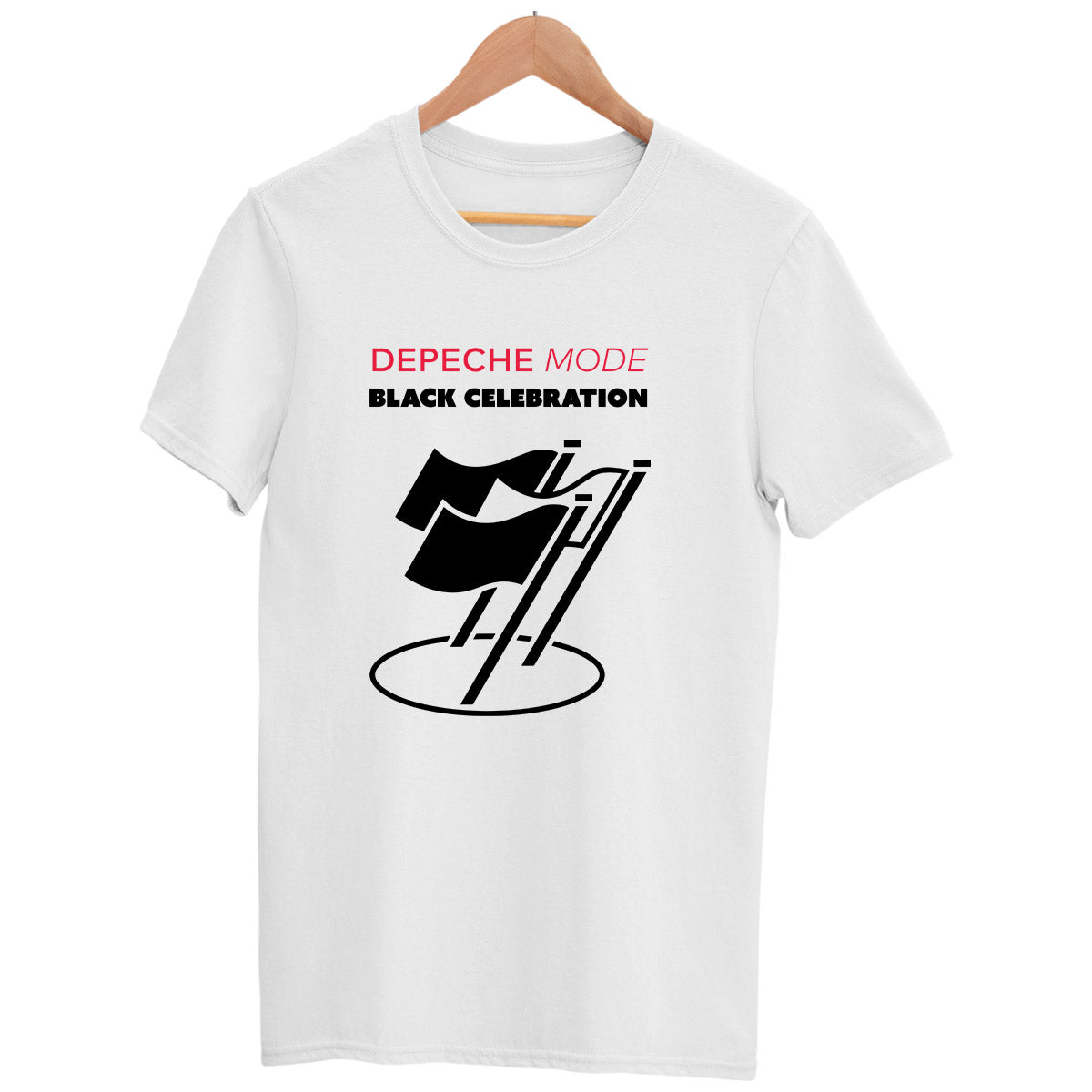 Black Celebration Album White T-shirt 
