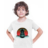 Cat Ramen Kawaii Neko Chonk Retro 80s Style Japanese Noodles Anime White T-shirt for Kids
