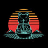 Cat Ramen T-shirt Kawaii Neko Chonk Retro 80s Style 
