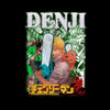 Chainsaw Man Denji Black T-shirt Japanese Anime Manga Adult Tee
