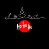 Christmas Ho Ho Ho Funny Black T-shirt