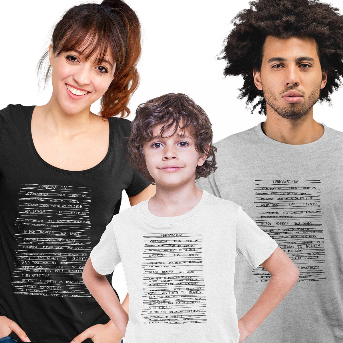 Condemnation Lyrics T-shirt Depeche Mode