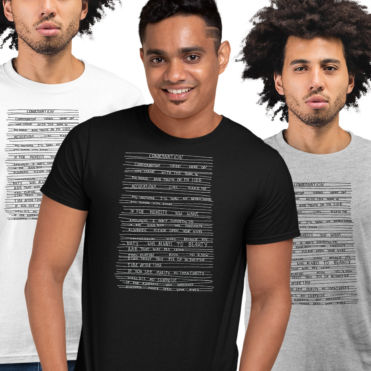 Condemnation Lyrics T-shirt Depeche Mode