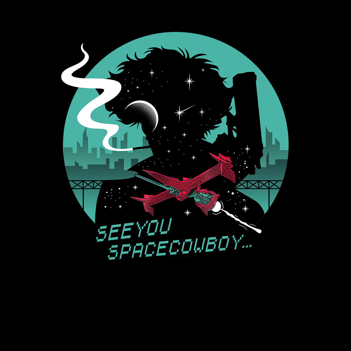 Cowboy Bebop Spike Spiegel Adult Unisex  T-shirt