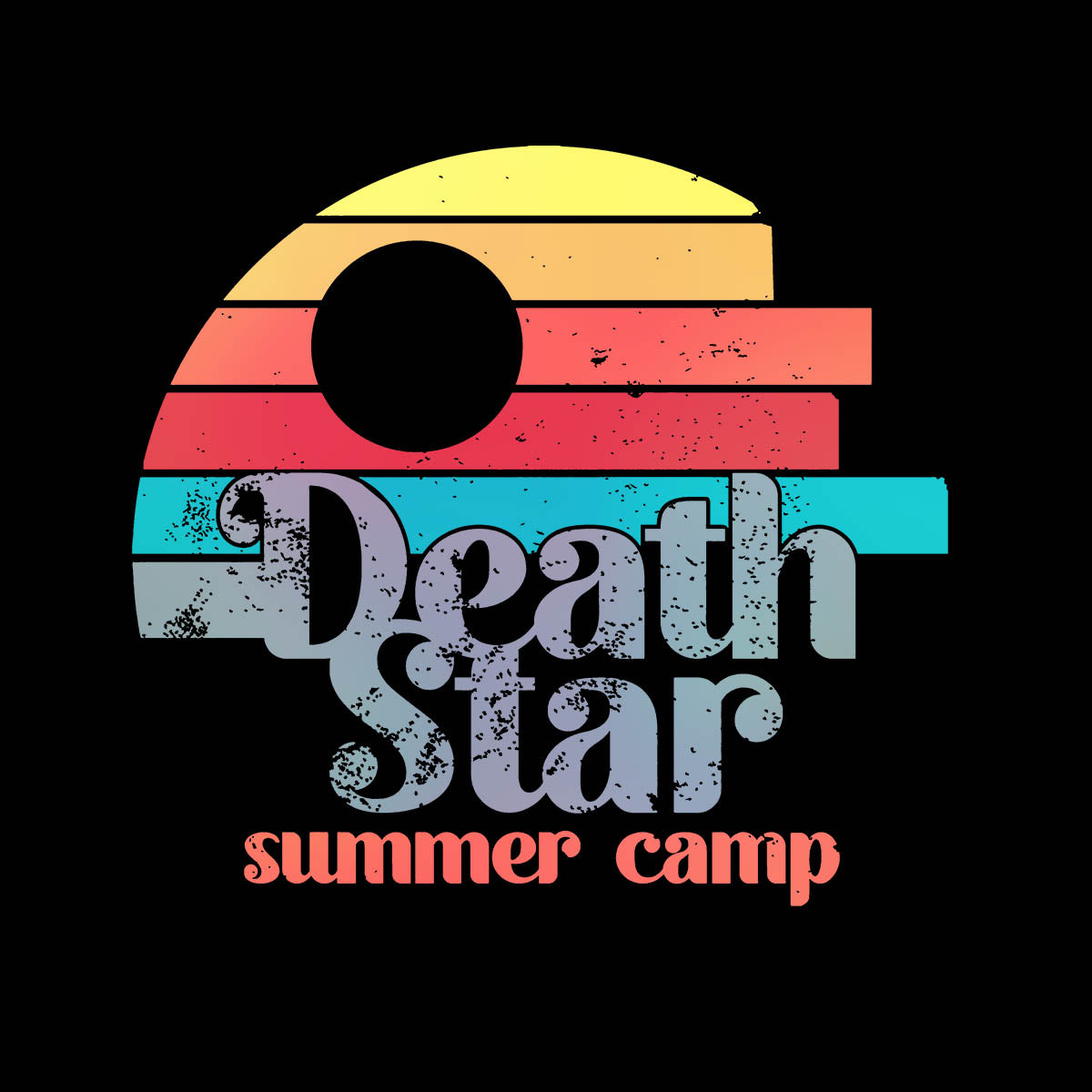 Death Star Summer Camp Dark Side T-shirt Kids Tee